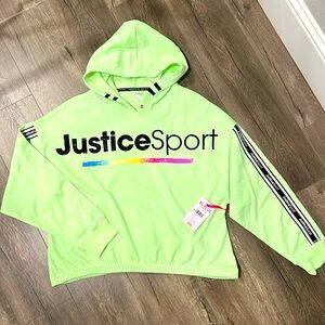 Justice girls sweatshirt size 18. Brand new with tags.
